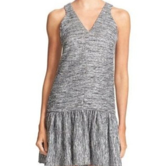 🥳🔥🎉Hunter Bell Metallic Tweed Drop Waist Dress - Picture 3 of 16